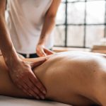 Full body spa massage promoting stress relief and relaxation
